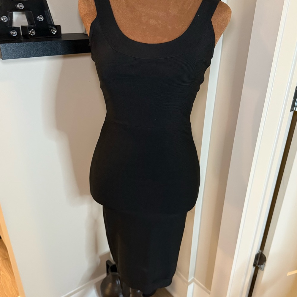 BCBGMaxAzria Black Bandage Dress